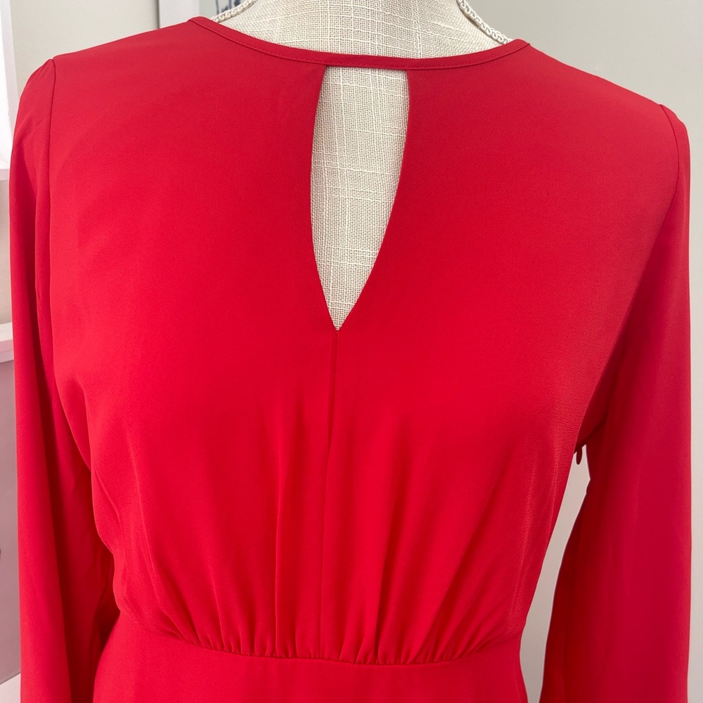 EXPRESS RED RUFFLE DRESS 💃🏼💃🏼💃🏼 - Picture 3 of 4